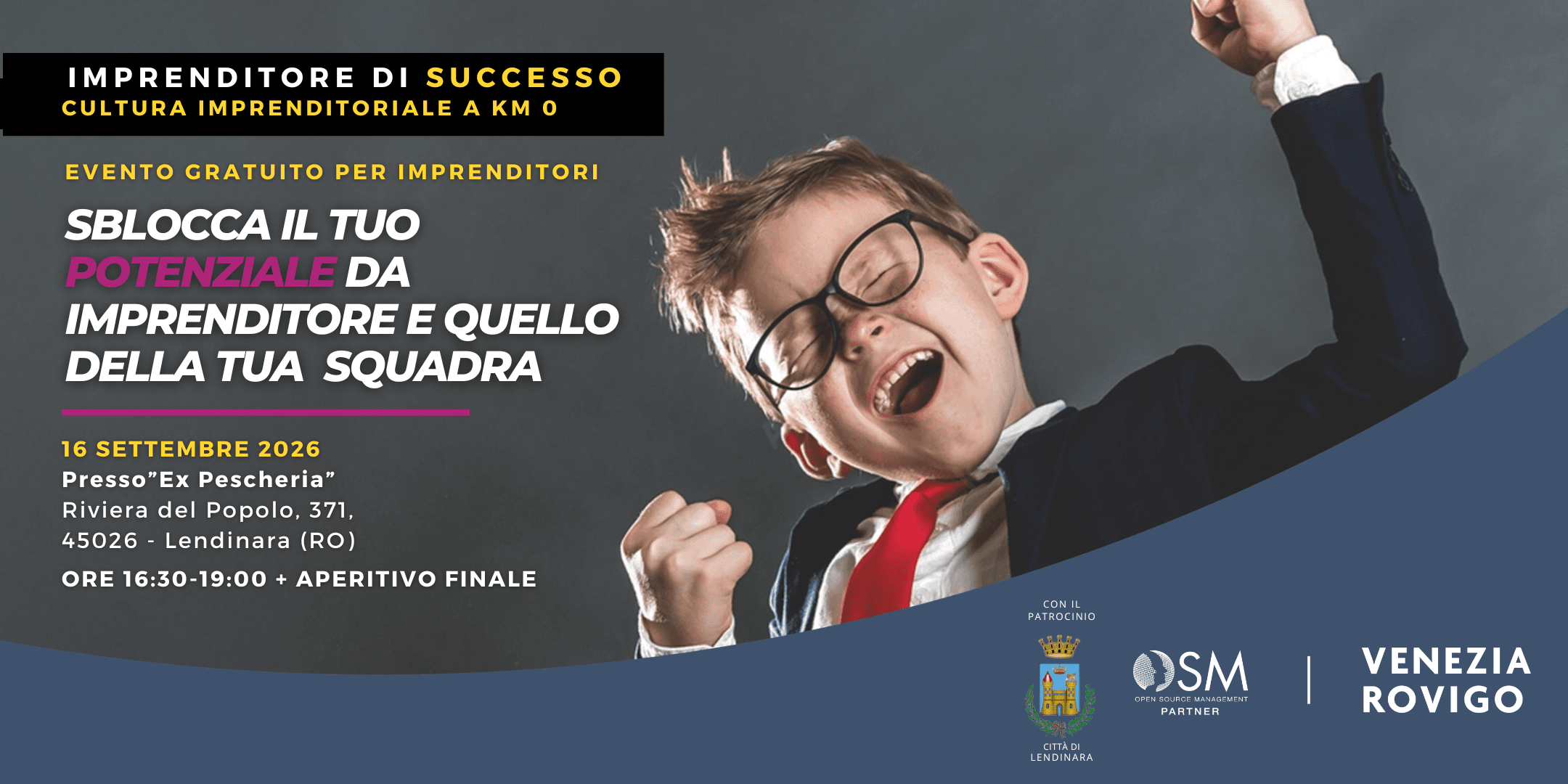 SBLOCCA IL TUO POTENZIALE DA IMPRENDITORE E QUELLO DELLA TUA SQUADRA